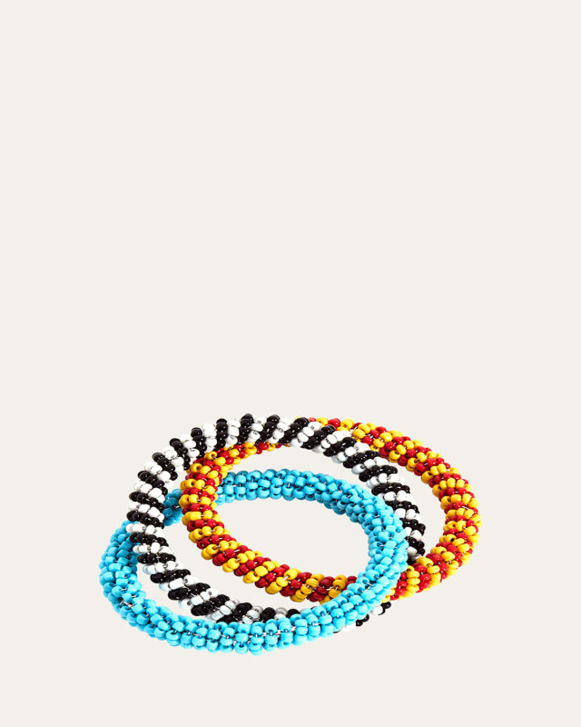 Glass Beaded Napkin Rings